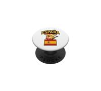Drapeau Espagnol Carte Pays Drapeau Guitare Taureau Graphique PopSockets PopGrip Adhésif
