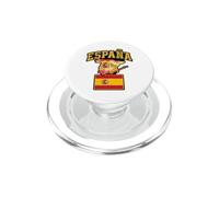 Drapeau Espagnol Carte Pays Drapeau Guitare Taureau Graphique PopSockets PopGrip pour MagSafe