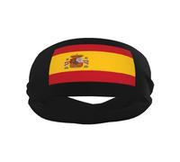 Drapeau Espagnol De L'Espagne Unisexe Bandeaux De Sport Absorbe La Transpiration Bandeaux Antidérapant Serre Tete pour Yoga Cyclisme Football
