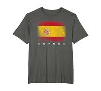 Drapeau Espagnol Espagne T-Shirt, Homme Grandes Tailles, Asphalte, 5X Tall