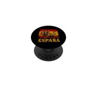 Drapeau Espagnol Taureau Fort Espagnol Country fierté Graphique PopSockets PopGrip Adhésif