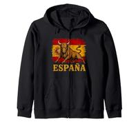 Drapeau Espagnol Taureau Fort Espagnol Country fierté Graphique Sweat à Capuche
