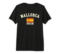 Drapeau Espagnol Vintage Majorque Espagne Souvenir rétro T-Shirt Haut de Gamme