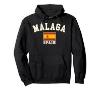 Drapeau espagnol vintage Malaga Espagne Souvenir rétro Sweat à Capuche