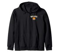 Drapeau espagnol vintage Malaga Espagne Souvenir rétro Sweat à Capuche