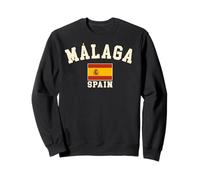 Drapeau espagnol vintage Malaga Espagne Souvenir rétro Sweatshirt