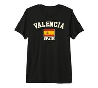 Drapeau Espagnol Vintage Valence Espagne Souvenir rétro T-Shirt Haut de Gamme