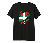 Drapeau et Armoiries du Pays Basque ikurriña T-Shirt Haut de Gamme