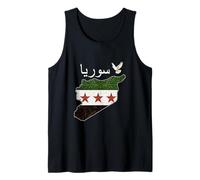 Drapeau et Carte de la Syrie Damas Proud Heritage Design Love Syria Débardeur