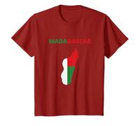 DRAPEAU ET CARTE DE MADAGASCAR T-Shirt