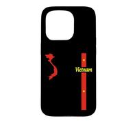 Drapeau et Carte du Vietnam, Graphique Minimaliste de la fierté du Vietnam Coque pour iPhone 15 Pro