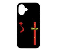 Drapeau et Carte du Vietnam, Graphique Minimaliste de la fierté du Vietnam Coque pour iPhone 16