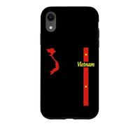 Drapeau et Carte du Vietnam, Graphique Minimaliste de la fierté du Vietnam Coque pour iPhone XR
