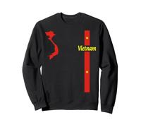 Drapeau et Carte du Vietnam, Graphique Minimaliste de la fierté du Vietnam Sweatshirt