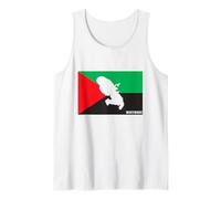 Drapeau et Carte Martinique 972 Cadeau Martiniquais Débardeur