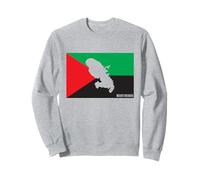 Drapeau et Carte Martinique 972 Cadeau Martiniquais Sweatshirt