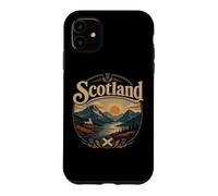 Drapeau et chardons du Loch d'Écosse Coque pour iPhone 11