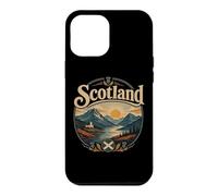 Drapeau et chardons du Loch d'Écosse Coque pour iPhone 12 Pro Max