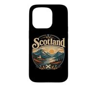 Drapeau et chardons du Loch d'Écosse Coque pour iPhone 15 Pro