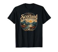 Drapeau et chardons du Loch d'Écosse T-Shirt