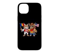 Drapeau États-Unis Roumanie Origines américano-roumaines Coque pour iPhone 14 Plus