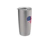 Drapeau États-Unis Royaume-Uni pour Britannique Américain Gobelet isotherme en acier inoxydable double paroi