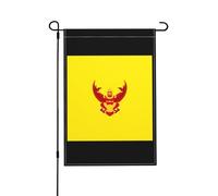 Drapeau Étendard Du Roi De Thaïlande Suspendre Drapeaux De Jardin Double Face Bannière Pour Balcon Ferme D'Intérieur 12X18 Inch