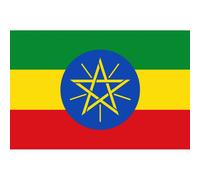 Drapeau Ethiopie - 5x3.3cm - Sticker/Autocollant