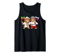 Drapeau Éthiopie Russie Racines éthiopiennes Fier Russe Débardeur
