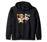Drapeau Éthiopie Ukraine Racines éthiopiennes ukrainien Sweat à Capuche