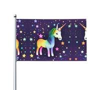 Drapeau étoile à un cheval. Drapeau de jardin extérieur 0,9 x 1,5 m, bannière en polyester imprimé vif, facile à accrocher pour terrasse, fête, camping