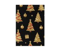 Drapeau extérieur de luxe doré Décoration de Noël | Tissu en polyester très résistant pour décoration de pelouse