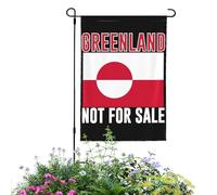 Drapeau Extérieur - Drapeau Intérieur Polyester Résistant à la Lumière Bannière Décorative Groenland Pas à Vendre, Drapeau de Jardin, J'aime Signes Et Drapeaux De Maison