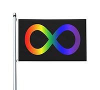 Drapeau Extérieur Fierté De L'Autisme Pirate Drapeaux Diversité Drapeau De Jardin Pour Cadeau D'Anniversaire, Décoration D'Intérieur, Festival, 90X150cm