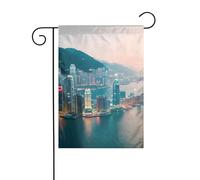 Drapeau extérieur imprimé Hong Kong, 30,5 x 45,7 cm, décorations de cour, cadeaux pour décoration de maison, fournitures de fête