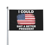 Drapeau Extérieur Je Pourrais Avoir Un Meilleur Président Pirate Drapeaux L'Intérieur Drapeau De Jardin Pour Terrasse, Décoration D'Halloween, Cadeau D'Anniversaire, 90X150cm