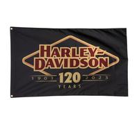 Harley-Davidson Drapeau d'extérieur résistant aux intempéries pour le 120e anniversaire édition limitée