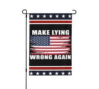 Drapeau Faire Du Mensonge Un Crime À Nouveau Flag Fdt 8647 Drapeau De Bienvenue Renforcé Avec Couleurs Vives Bannière, Pour D'Intérieur, Les Bureaux, Jardin, 30x45cm