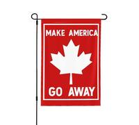 Drapeau « Faites disparaître l'Amérique » du Groenland à vendre (3 x 5 cm) - Panneau politique extérieur, bannière de jardin