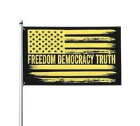 Drapeau FDT Liberté, Démocratie et Vérité FDT 8647 Drapeaux de jardin pro-démocratie pour l'extérieur, 120 x 1