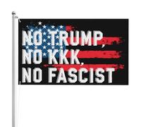 Drapeau FDT Résistance au fascisme 3x5 Drapeaux de jardin de protestation pour la démocratie Bannière double face 3 plis Panneaux de jardin