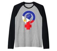 Drapeau féminisme des Philippines Manche Raglan