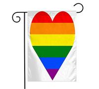 Drapeau Femme Rayé Homosexuel Couleur Communauté Amour Lgbt Concept Cœur Six Arc-En-Ciel Personnes Signes Symboles Couleurs Resistant Exterieur Bannière, Pour Les Bureaux, Les Défilés, 30x45cm