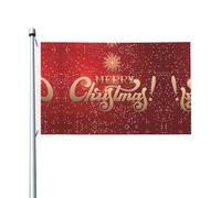 Drapeau festif double face avec œillets pour décoration d'intérieur et d'extérieur 91 x 152 cm