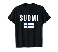 Drapeau finlandais Suomi Sisu T-Shirt Graphique avec Valeur, Homme, Noir, XL
