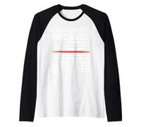 Drapeau « Firefighter Because Cops Need Heroes Too Thin Red Line » Manche Raglan