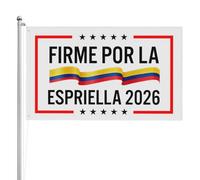 Drapeau Firme Por La Patria Abelardo De La Espriella 90 x 150 cm, impression recto-verso, grande bannière exté