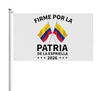 Drapeau Firme Por La Patria Abelardo De La Espriella 90 x 150 cm, impression recto-verso, grande bannière exté