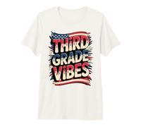 Drapeau « First Day Teacher I Teach » - Rouge et Blanc T-Shirt Haut de Gamme