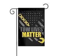 Drapeau Flag Américain Thin Yellow Line, Chauffeur De Dépanneuse Vintage Drapeau De Bienvenue Lavable Couleurs Resistant Exterieur Bannière, Pour Les Défilés, Jardin, Les Bureaux, 30x45cm